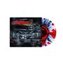 Text: "Dokken Greatest Hits". Illustration mit Auge, geometrischen Mustern, zwei schwarzen Drachen und bunter Schallplatte., LP