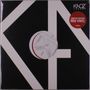 "LIMITED EDITION RED VINYL". Schwarzes Quadrat mit weißen Linien in K-Form und kreisförmigem Ausschnitt. Oben rechts "KAOZ"., Single 12"
