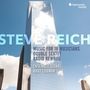 STEVE REICH. Musikstücke: „Music for 18 Musicians“, „Double Sextet“, „Radio Rewrite“. Gebäude spiegelt Wolken.