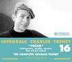 **INTÉGRALE CHARLES TRENET "POÉSIE"**  
Mann mit Baskenmütze lächelt leicht seitlich. Rechts oben ist ein Logo., 3 CDs