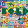 Text: "BOLD", "DARK PATTERNS". Eine bunte, lebhafte Illustration mit abstrakten Formen und Figuren., LP