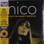 Nico: Live At The Library Theatre '83 (remastered) (Limited Edition) (Clear Yellow Vinyl), LP