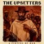 "The Upsetters" oben, "A Fistful of Dub" unten. Illustration: Mann mit Hut, Poncho; im Hintergrund Gruppe und Pferd., LP