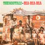 "The Maytals Bla-Bla-Bla." Eine Gruppe von Menschen vor einer bemalten, rustikalen Behausung, ein Mann spielt Gitarre., LP