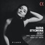 "Sasha Stychkina Debut" steht neben "Ravel Chopin Stanchinsky Weber Liszt Bartók" vor einem Schwarz-Weiß-Porträt einer entspannten Frau., CD