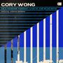 Text: "Cory Wong, On a Random Tuesday: Live at The Blue Note, featuring Joshua Redman." Geometrische Streifen in Blau., 2 LPs