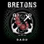 Text "B.R.E.T.O.N.S" und "D.A.O.U". Illustration: Wiesel, Anker und Rosen auf schwarzem Hintergrund., CD