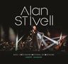 "Alan Stivell" oben, darunter "AVEC L'ORCHESTRE NATIONAL DE BRETAGNE LIBERTÉ - ROAZHON". Konzertszene mit Musikern und Harfe.