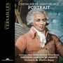"Chevalier de Saint-George: Portrait" steht im Zentrum. Links ein Banner mit "Versailles". Ein Mann in barocker Kleidung hält einen Degen., 2 CDs