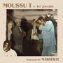 "Moussut T e lei jovents, Mademoiselle Marseille." Illustration von Menschen in Vintage-Kleidung im Gespräch., LP