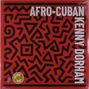 „AFRO-CUBAN“, „KENNY DORHAM“. Roter Hintergrund mit schwarzen, abstrakten Mustern und kleinem gelbem Logo., LP