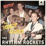 Texte: "Boppin'", "Strollin'", "And Messin' Around", "The Rhythm Rockets".  
Junge Musiker mit Gitarren in einem Raum.