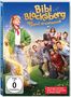 „Bibi Blocksberg: Das große Hexentreffen“, FSK 0, rote Box: „Mit Songs von Peter Plate, Ulf Leo Sommer & Joshua Lange“. Junge Frau mit Besen., DVD