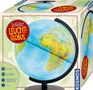 „Schüler Leucht-Globus“. Ab 7+ Jahren, LED-beleuchtet. Ein Globus auf einem bunten Karton abgebildet.