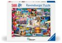 : Erwachsenenpuzzle 500 Teile - Weltreise - Pinnwand, SPL