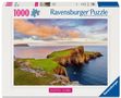 Text: "1000", "Ravensburger Puzzle", "Beautiful Islands". 

Motiv: Küstenlandschaft mit Klippen, grünem Gras und Meer., Spiele