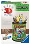 "3D Puzzle", "Minecraft", "Praktische Aufbewahrungsfunktion", bunter Becher mit Bastelutensilien und Minecraft-Motiven., Spiele