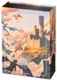 "Ravensburger Puzzle", "ONYX STORM". Illustration: Drache über Wolken, Burg auf Berg, Himmel bunt., Spiele