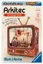 "Arkitec 3D Wooden Build" mit Farbwechsel-LEDs. 123 Teile, 1,5+ Stunden; ab 12 Jahren. Rom-Szene im Retro-TV., Spiele