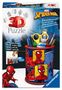 "3D Puzzle", "MARVEL SPIDER-MAN", "Praktische Aufbewahrungsfunktion". Bunte Spider-Man-Illustration., Spiele