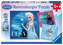 Disney Frozen: Elsa, Anna & Olaf. Puzzle 3 x 49 Teile, Spiele