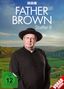 „Father Brown Staffel 9“ steht vor einem alten Geistlichen in schwarzer Kleidung mit Hut, vor grüner Landschaft., 3 DVDs
