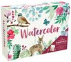 Christin Stapff: Watercolor - Die wunderbare Kreativbox. Mit Anleitungsbuch und Material, Div.
