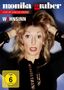 „monika gruber“, „LIVE IM CIRCUS KRONE“, „WAHNSINN“, Frau mit erschrockenem Gesichtsausdruck, Hände im Haar, FSK 6., DVD