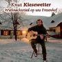 "Knut Kiesewetter, Wiehnachtstied op uns Fresenhof." Mann mit Gitarre sitzt im Schnee vor einem beleuchteten Haus., CD