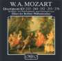 Wolfgang Amadeus Mozart: Divertimenti KV 213,240,252,253,270, CD