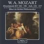 Wolfgang Amadeus Mozart: Divertimenti KV 166 & 186, CD