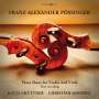 Franz Alexander Pössinger (1767-1827): Duos für Violine & Viola op.4 Nr.1-3, CD