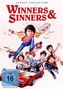 „Legacy Collection“ über „Winners & Sinners“. Comicfiguren in Slapstick-Pose, ein Mann auf Rollschuhen, fliegende Geldscheine., DVD