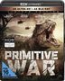 „PRIMITIVE WAR“, FSK 16, 4K Ultra HD. Dinosaurier brüllt, Hubschrauber im Hintergrund, Dschungelszene., 1 Ultra HD Blu-ray und 1 Blu-ray Disc