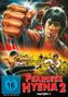 "Fearless Hyena 2", "Superfighter 2", "Legacy Collection". Eine kämpferische Illustration mit dominanten Faustmotiven., DVD