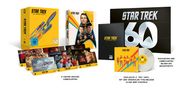 „Star Trek: The Original Series“ Boxset, 60 Jahre, gelb und schwarz, zeigt Figuren, enthält 9 limitierte Edition Lobbykarten.