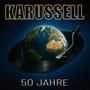 „KARUSSELL“, „50 JAHRE“. Die Erde als Schallplatte mit einem Tonarm wie ein Saturn-Ring., 2 CDs