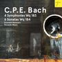 Carl Philipp Emanuel Bach (1714-1788): Symphonien Wq.183 Nr.1-4, CD