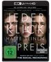 Text: "Jeder Klick hatte seinen Preis", "FSK ab 12 freigegeben", "Vorläufiges Cover". Drei ernste Gesichter frontal., 1 Ultra HD Blu-ray und 1 Blu-ray Disc