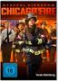 STAFFEL VIERZEHN CHICAGO FIRE, FSK 16, Vorab-Abbildung. Feuerwehrleute in Einsatzkleidung, Flammen im Hintergrund., 5 DVDs