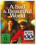 Text: "A Sad & Beautiful World", "Ein Film von Cyril Aris", "FSK ab 12 freigegeben", "DVD & Blu-ray". 
Ein fröhliches Paar rennt.
