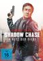 "Jackie Chan: Shadow Chase - Im Netz der Diebe. FSK ab 16 freigegeben. Mann mit Waffe in Lederjacke vor Stadtszene.", DVD
