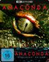 „ANACONDA 4K ULTRA HD Steelbook Edition“ mit großem Schlangenauge und FSK-16-Siegel.