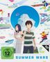 "Summer Wars". FSK ab 12 freigegeben. Anime-Illustration mit zwei Jugendlichen und fantasievoller Hintergrundszene., DVD