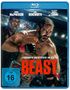 Oben die Namen "Daniel MacPherson", "Luke Hemsworth", "Russell Crowe". Darunter: "Legenden entstehen im Käfig BEAST". Ein kämpfender Mann im Käfig.