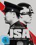"Ein Film von Park Chan-wook, JSA, Joint Security Area, FSK ab 16 freigegeben." Zwei Soldaten in Uniformen Rücken an Rücken., 1 Ultra HD Blu-ray und 2 Blu-ray Discs