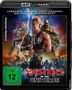 „Legenden werden nicht geboren, sie werden geschmiedet.“ Menschen und Kreaturen in actionreicher Pose, Titel: „Masters of the Universe“.