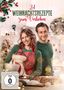 "24 Weihnachtsrezepte zum Verlieben". Zwei lächelnde Menschen in weihnachtlicher Küche, sie mit Schürze und Mixer., DVD