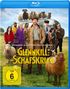 „Basierend auf dem Bestseller-Roman. Glennkill: Ein Schafskrimi.“ Menschen und Schafe stehen vor einem Wohnwagen., Blu-ray Disc