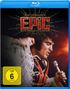 "Baz Luhrmann's EPIC: Elvis Presley in Concert. FSK ab 6 freigegeben. Vorläufiges Cover. Elvis singt leidenschaftlich."